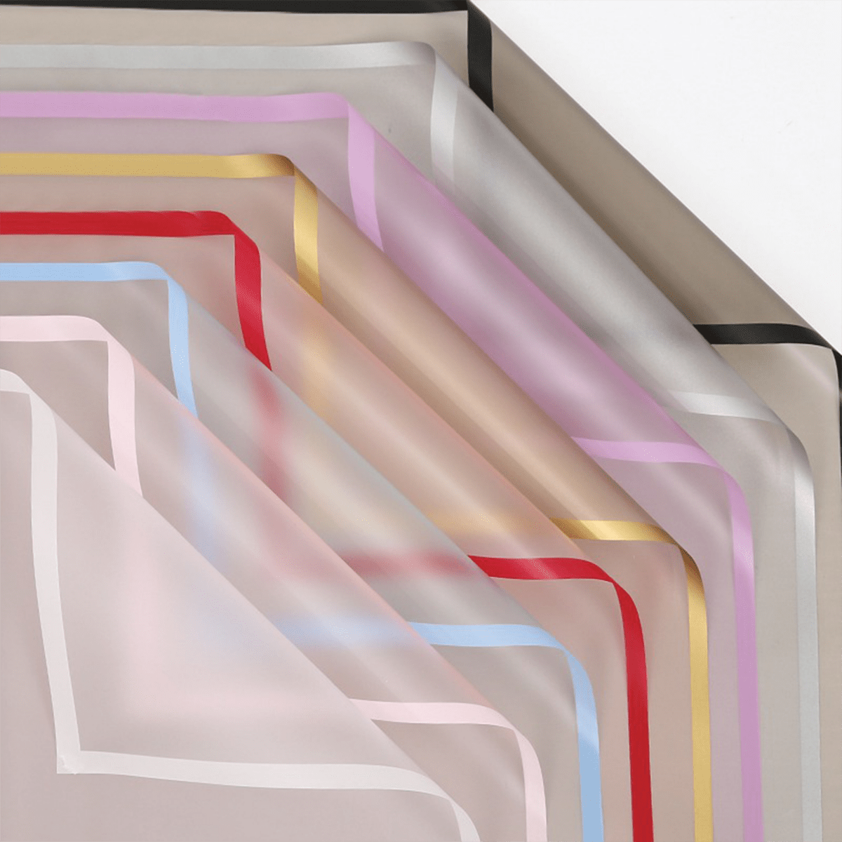 58x58cm BOPP Waterproof Clear Floral Packaging Sheets | MOQ 100pcs | Laribbon Custom - laribbons