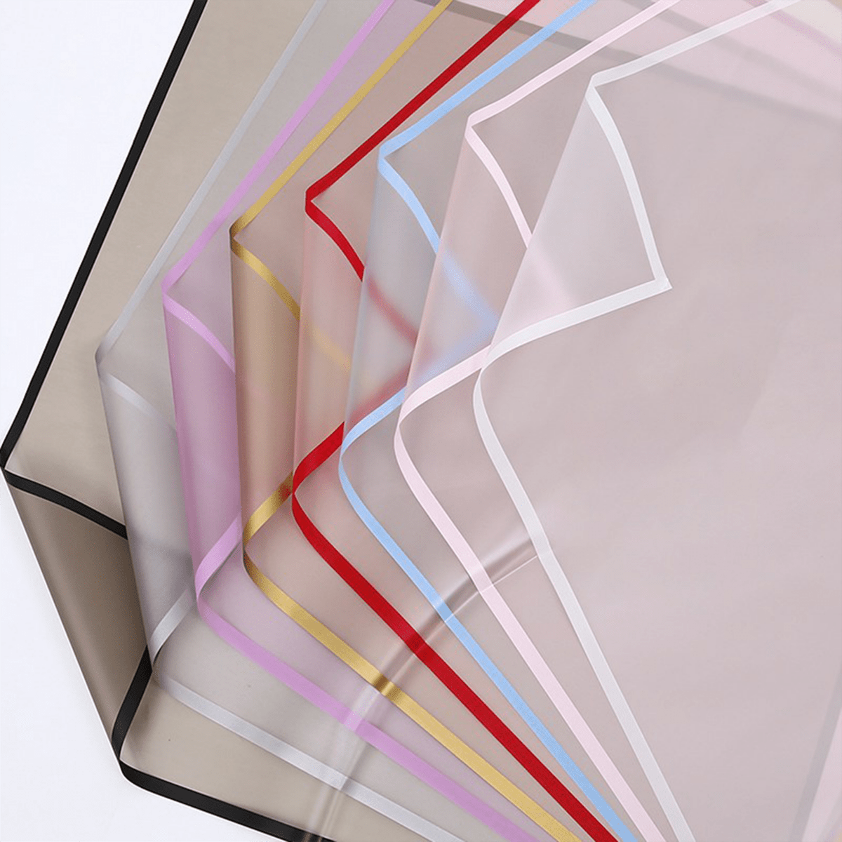 58x58cm BOPP Waterproof Clear Floral Packaging Sheets | MOQ 100pcs | Laribbon Custom - laribbons