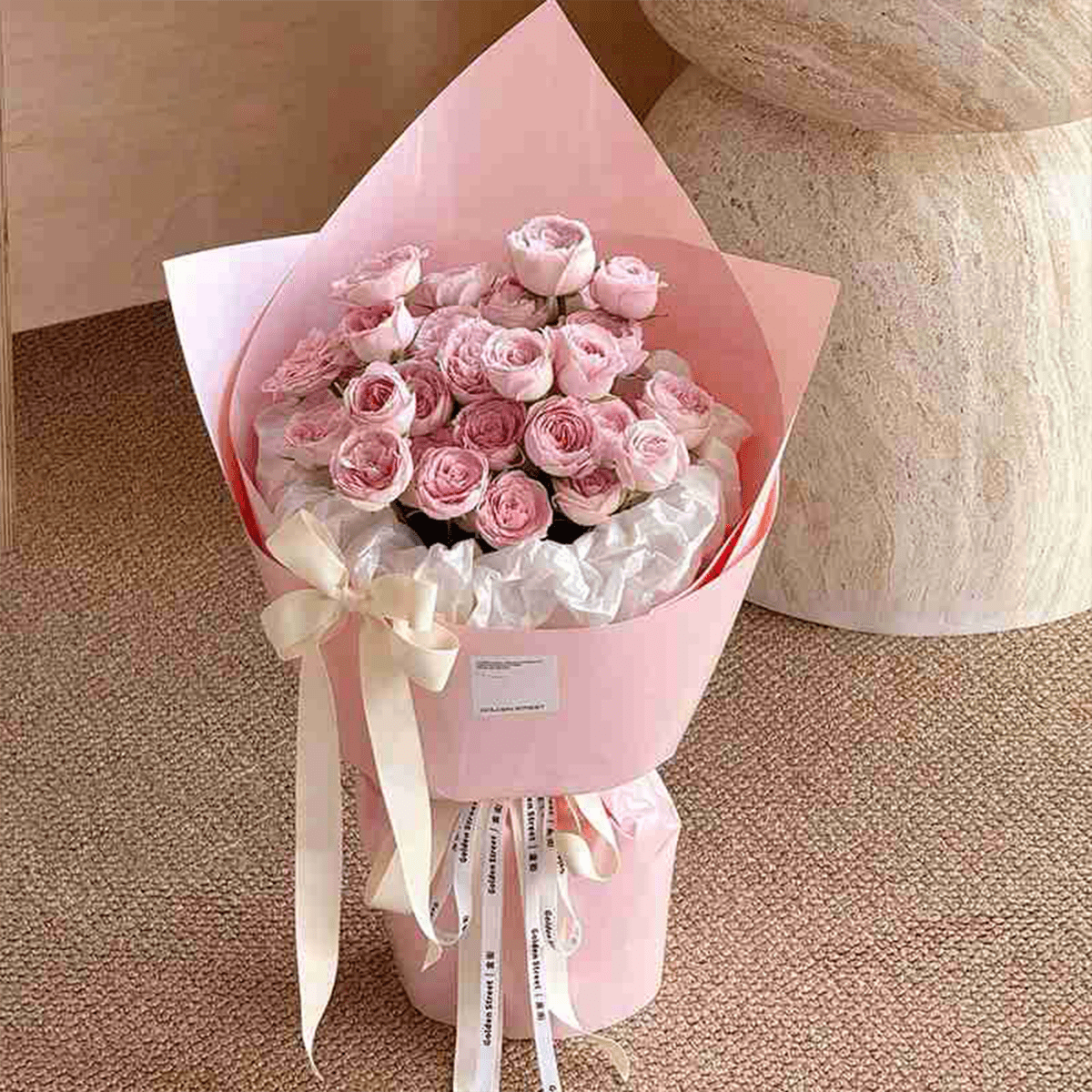 44x53cm Single - Side Waterproof Flower Packaging Sheets | P - WXXL | MOQ 100pcs | Laribbon Custom - laribbons