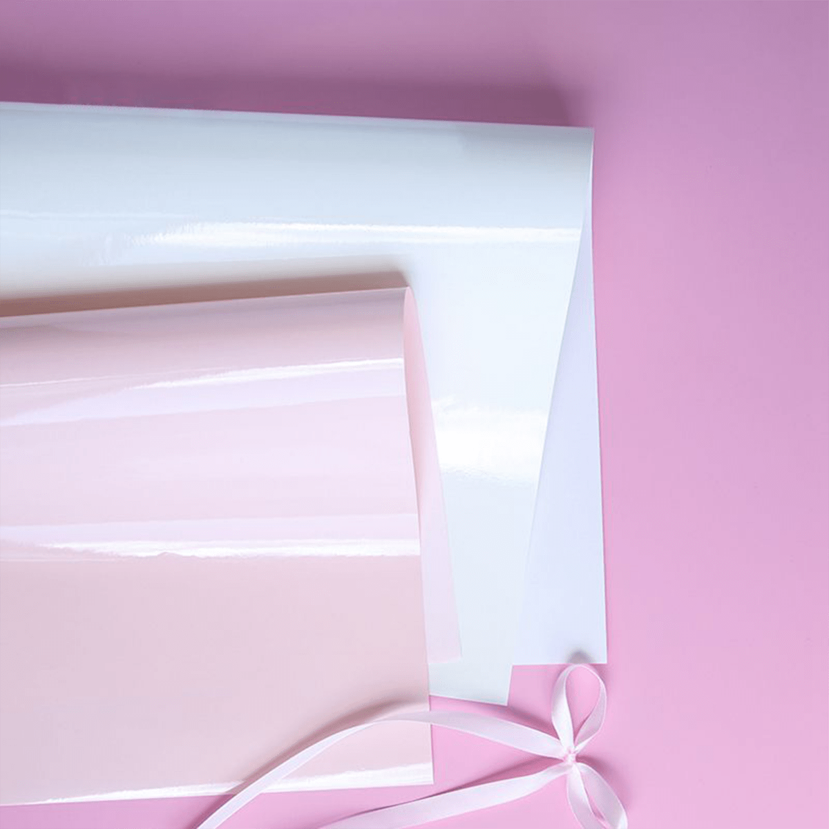 44x53cm Single - Side Waterproof Flower Packaging Sheets | P - WXXL | MOQ 100pcs | Laribbon Custom - laribbons