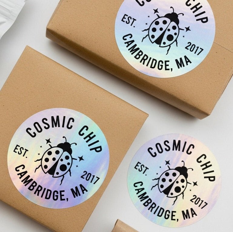 Custom Holographic Stickers | Eye - Catching Shine for Your Brand | Laribbons Custom - laribbons Custom Shop