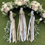 Custom Satin Wedding Ribbon| MOQ is 1 roll (100 yards), around 91 meters| Laribbons Custom - laribbons Custom Shop
