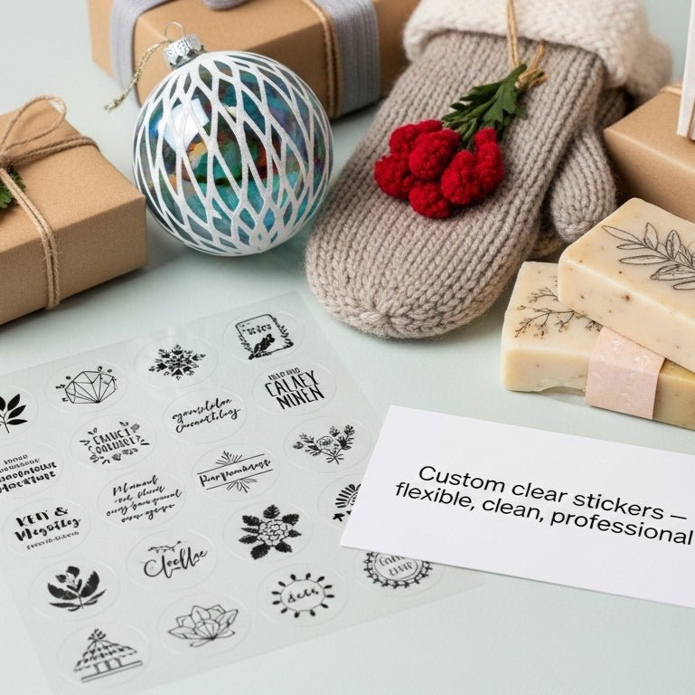 Custom Clear Stickers | Waterproof, Transparent & Logo Printable | LaRibbons Custom - laribbons Custom Shop