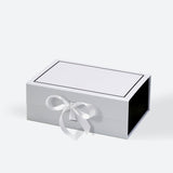 Custom Logo Ribbon Gift Boxes – 9.25×6.7×4 in, Foldable & Collapsible | 20 Colors | Laribbons Custom - laribbons Custom Shop