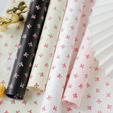 48x70cm Tiny Bow Print Flower Packaging Sheets | P - XLZHDJ| MOQ 100pcs | Laribbon Custom - laribbons
