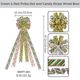 Large Wired Christmas Tree Bow Topper Ribbon Set – 100 Pack – Made to Order| Laribbons Custom - laribbons Custom Shop