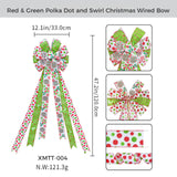 Large Wired Christmas Tree Bow Topper Ribbon Set – 100 Pack – Made to Order| Laribbons Custom - laribbons Custom Shop