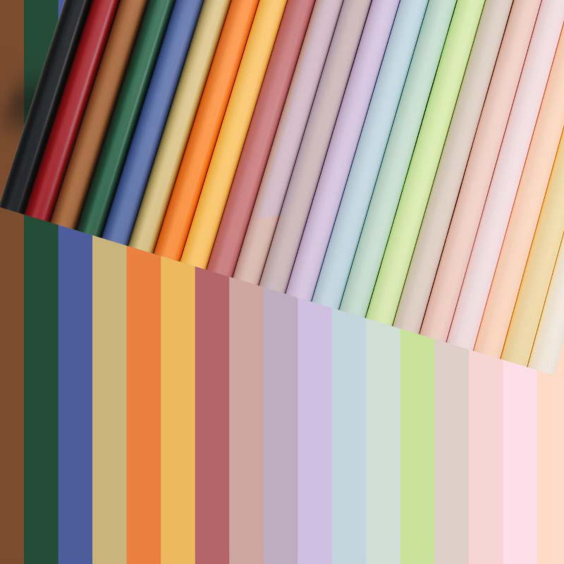 58x58cm BOPP Macaron Colors Floral Packaging Sheets | MOQ 100pcs | Laribbon Custom - laribbons