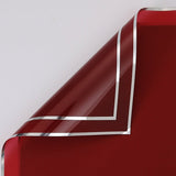 57x57cm BOPP Silver Trim Flower Packaging Sheets | P - YBGDM | MOQ 100pcs | Laribbon Custom - laribbons