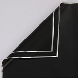 57x57cm BOPP Silver Trim Flower Packaging Sheets | P - YBGDM | MOQ 100pcs | Laribbon Custom - laribbons