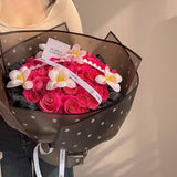 57x57cm BOPP Pearl Dot Flower Packaging Sheets | P - ZZMB | MOQ 100pcs | Laribbon Custom - laribbons