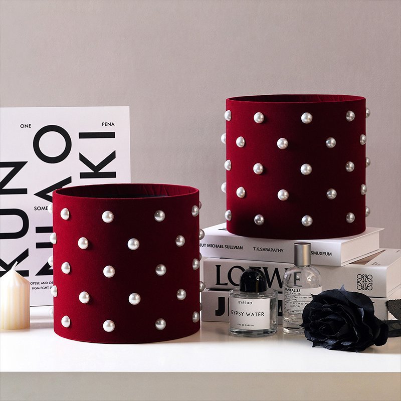 21.5×21.5cm Velvet - Finish Flower Gift Box | BX - ZZYTE | Laribbons Custom - laribbons