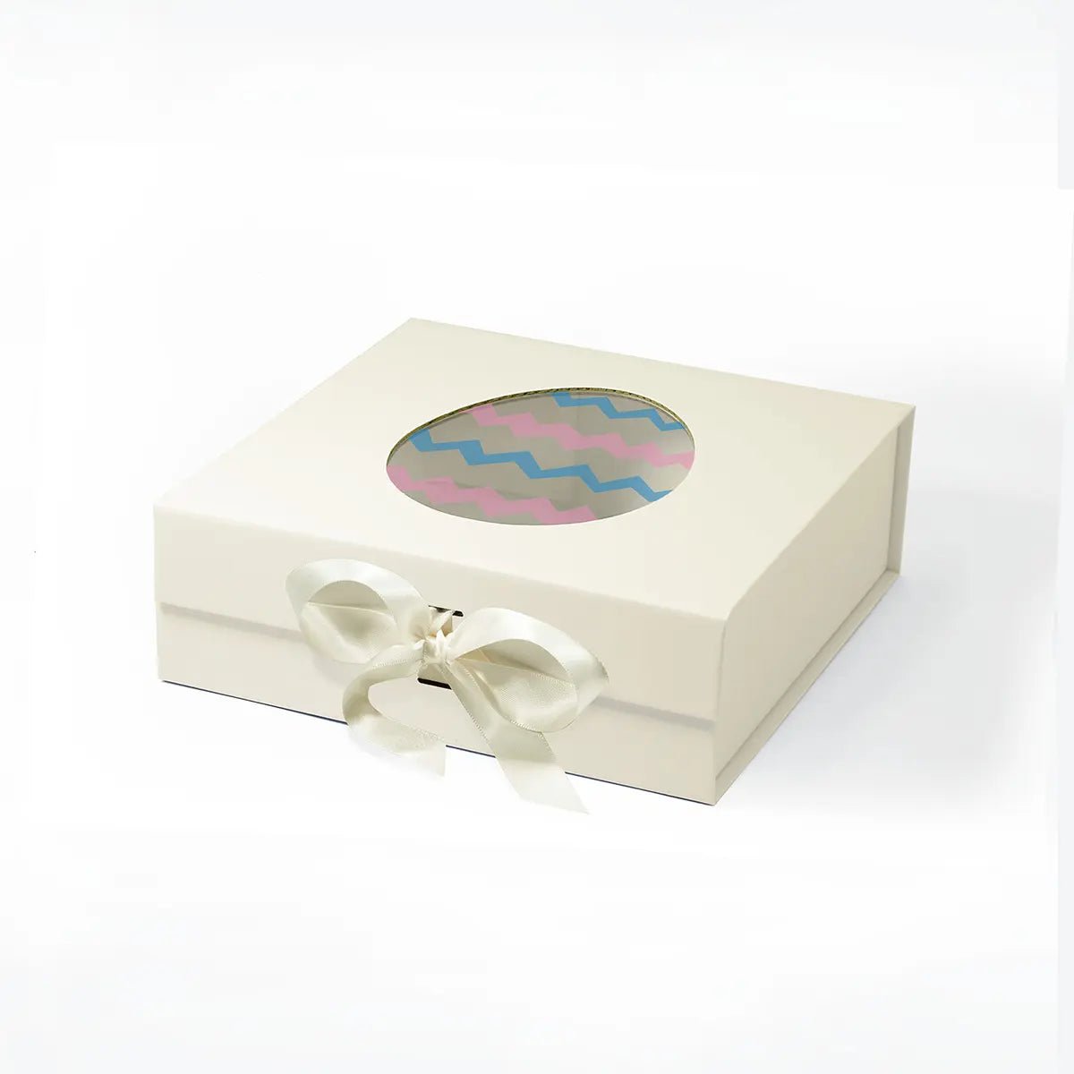 A5 Square Easter Gift Box with Egg Shaped Window - laribbons Custom Shop