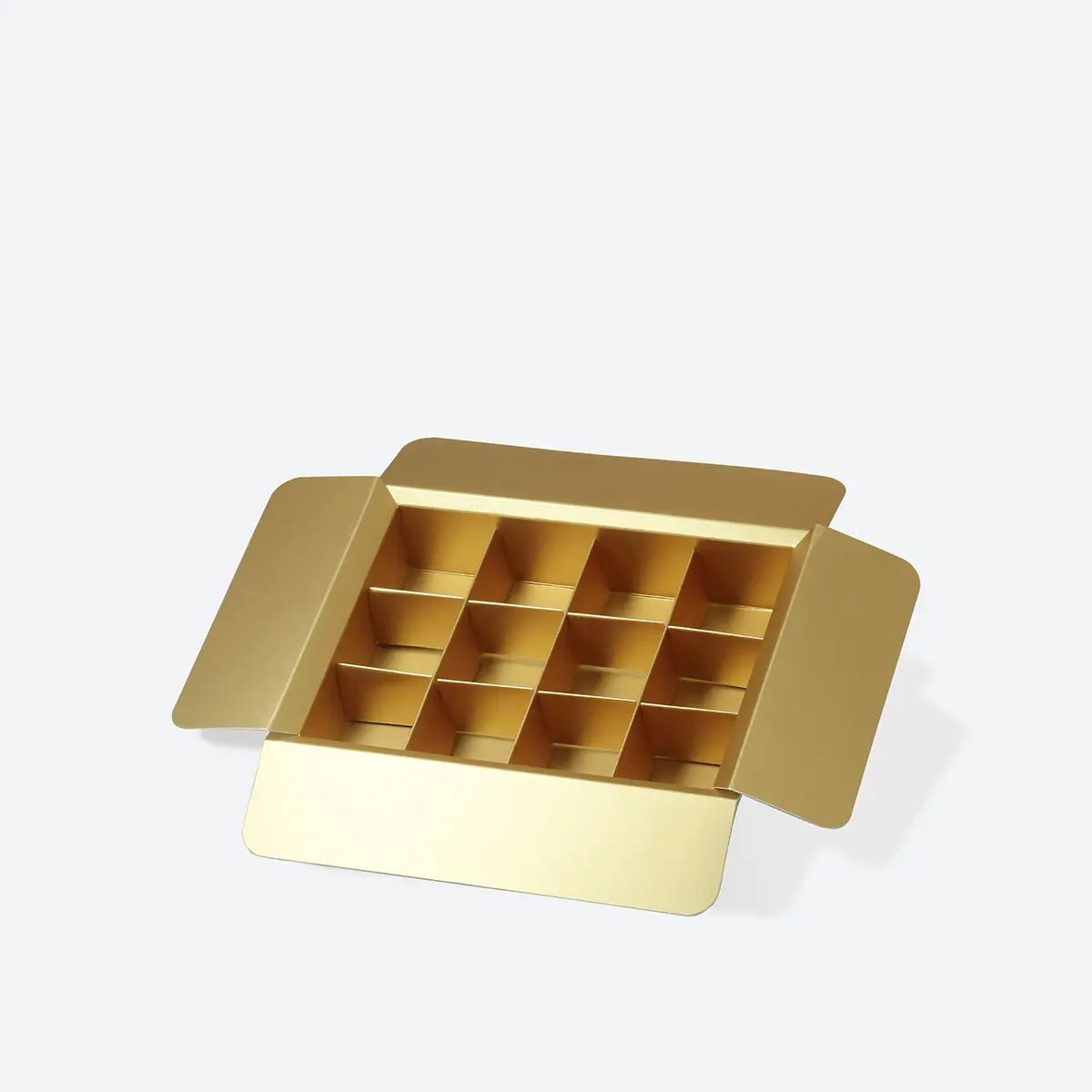 12 - Piece/Cavity A6 Shallow Empty Chocolate Confectionery Packaging Rigid Box - laribbons Custom Shop