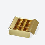 9 - Piece/Cavity A6 Shallow Empty Chocolate Confectionery Packaging Rigid Box - laribbons Custom Shop