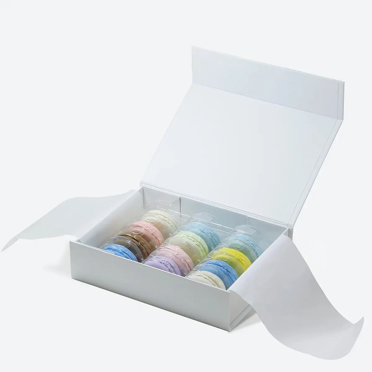 12 Pieces F1 Rigid Empty Macaron Packaging Box - laribbons Custom Shop