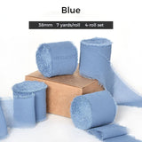 Handmade Chiffon Ribbon with Raw Edge – 1.5
