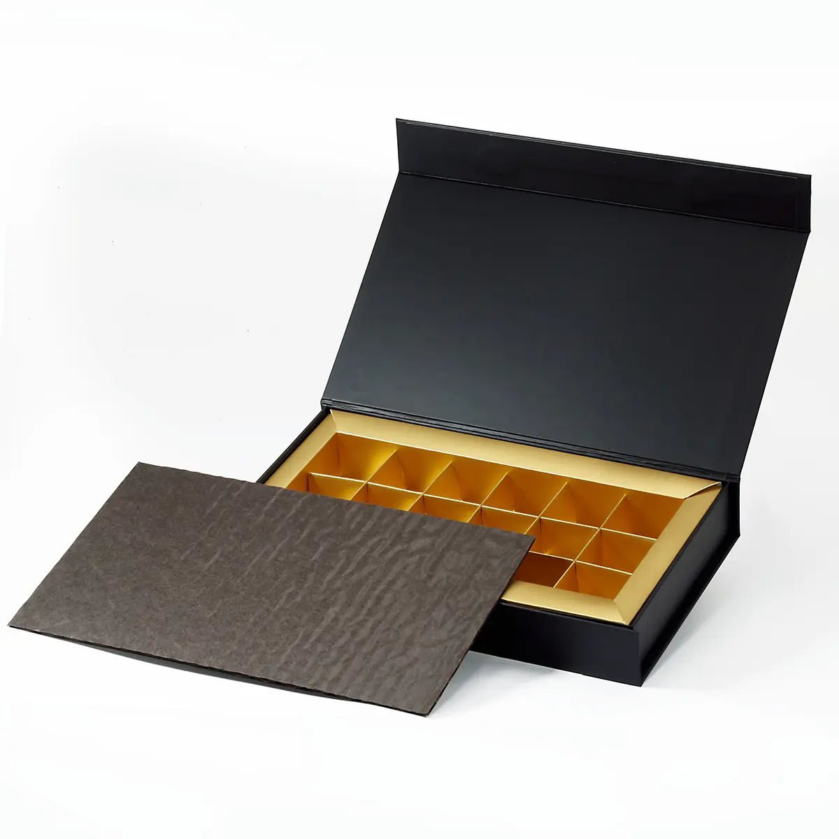 18 - Piece/Cavity C5 Shallow Chocolate Candy Packaging Rigid Box - laribbons Custom Shop