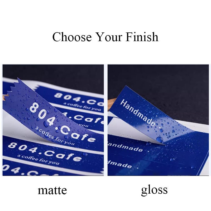 Custom White Vinyl Stickers | Weatherproof & Durable for Packaging | Laribbons Custom - laribbons Custom Shop