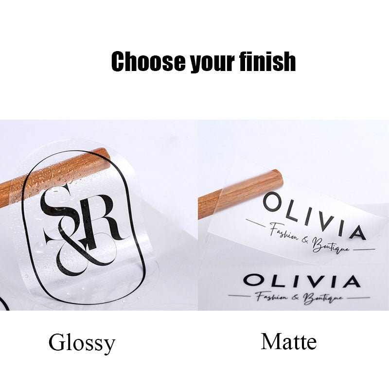 Custom Clear Stickers | Waterproof, Transparent & Logo Printable | LaRibbons Custom - laribbons Custom Shop