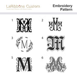 Custom Embroidered Wreath Sash | Monogram new home customized | LaRibbons - laribbons Custom Shop