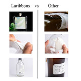 Custom White Vinyl Stickers | Weatherproof & Durable for Packaging | Laribbons Custom - laribbons Custom Shop