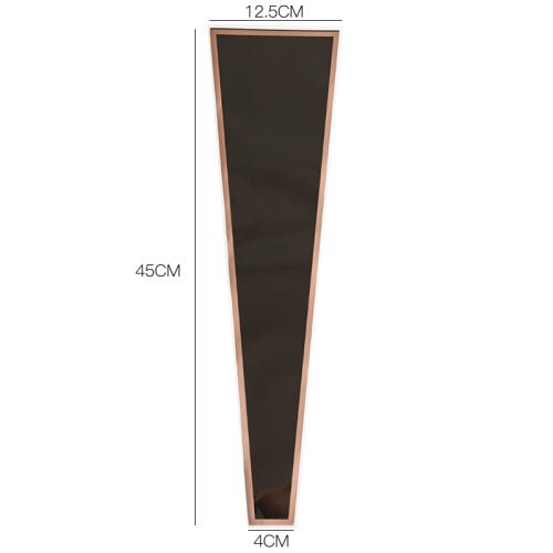 Gold - Trimmed OPP Single Flower Sleeves | JKJB.DZD | Laribbons Custom - laribbons