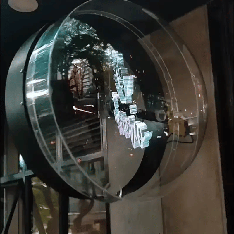 3D Hologram Fan Display – LED Holographic Advertising Machine for Business Promotion | Laribbons Custom - laribbons Custom Shop