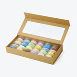 24 Pieces F2 Rigid Empty Macaron Packaging Box - laribbons Custom Shop