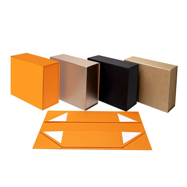 🧲 Custom Magnetic Folding Gift Box with Logo | Stock sizes and colors (6 Colors&Full Size) with logo printing | MOQ 20 gift boxes/ 1 carton | Prices include shipping - laribbons Custom Shop