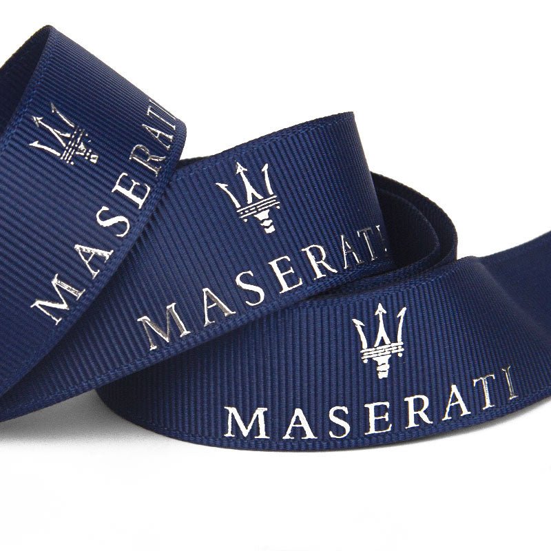 Custom Printed Grosgrain Ribbon – Personalized Logo, Text & Icons | 100 Yards Per Roll | Laribbons Custom - laribbons Custom Shop