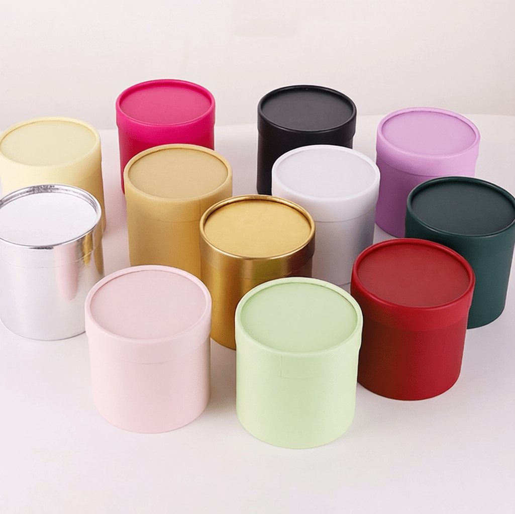 12x12cm Mini Cylinder Flower Box 10 colors | BX - XYT02 | Laribbons Custom - laribbons