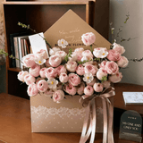 35x8x51cm Envelope - Style Flower Gift Box with Lace Print | BX - LMLX | Laribbons Custom - laribbons