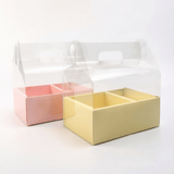 30×26.5×10cm Clear PVC Window Flower Gift Box with Handle | BX - TMXHSTH | Laribbons Custom - laribbons