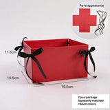 19.5×19.5×11.5cm Square Flower Gift Box with Ribbon Ties | BX - TXBDLH | Laribbons Custom - laribbons