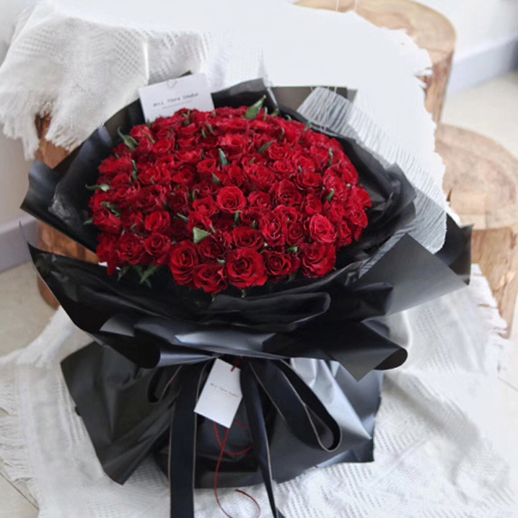 58cm*20M Matte Waterproof BOPP Florist Wrapping Film Roll Color Mixed | P.HX-001-Roll-20M | MOQ 10 Rolls  | Laribbon Custom