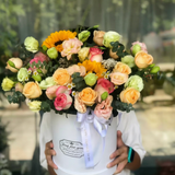 Round Flower Bucket Gift Box with Handle | B.SLBBT | Laribbons Custom - laribbons