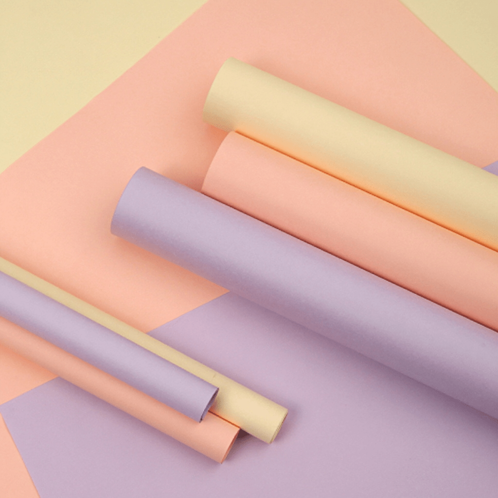 58cm x 8Y 80g Solid Color Craft Florist Wrapping Paper RollColor Mixed | P.FHXL-Roll | MOQ 10 Rolls | Laribbon Custom - Laribbons Custom