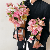 V - Shaped Foil - Lined Flower Cone Holder | BX - TMMHST | Laribbons Custom - laribbons