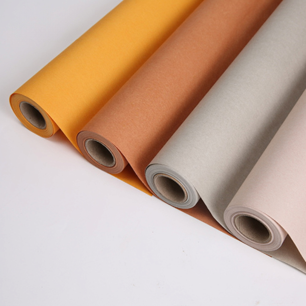 58cm x 8Y 80g Solid Color Craft Florist Wrapping Paper RollColor Mixed | P.FHXL-Roll | MOQ 10 Rolls  | Laribbon Custom