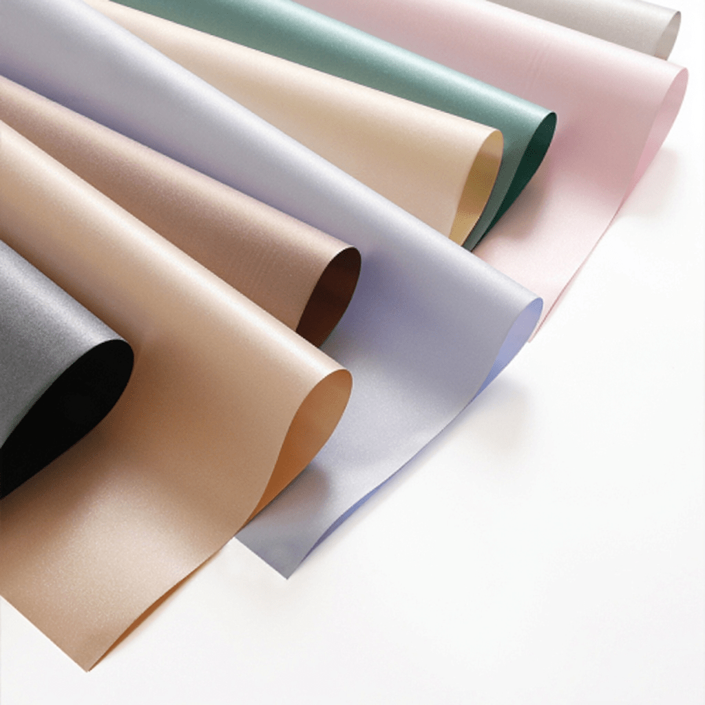 49cm*5m 150 Micron Waterproof Pearlescent Plastic Film Florist Wrapping Roll Color Mixed | P.ZZD | MOQ 10 Rolls | Laribbon Custom - Laribbons Custom