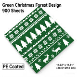 Christmas Pattern Greaseproof Food Wrapping Paper, PE Coated Oil Resistant Burger Wrap Sheets - Laribbons Custom