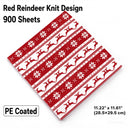  Red Reindeer Knit Design