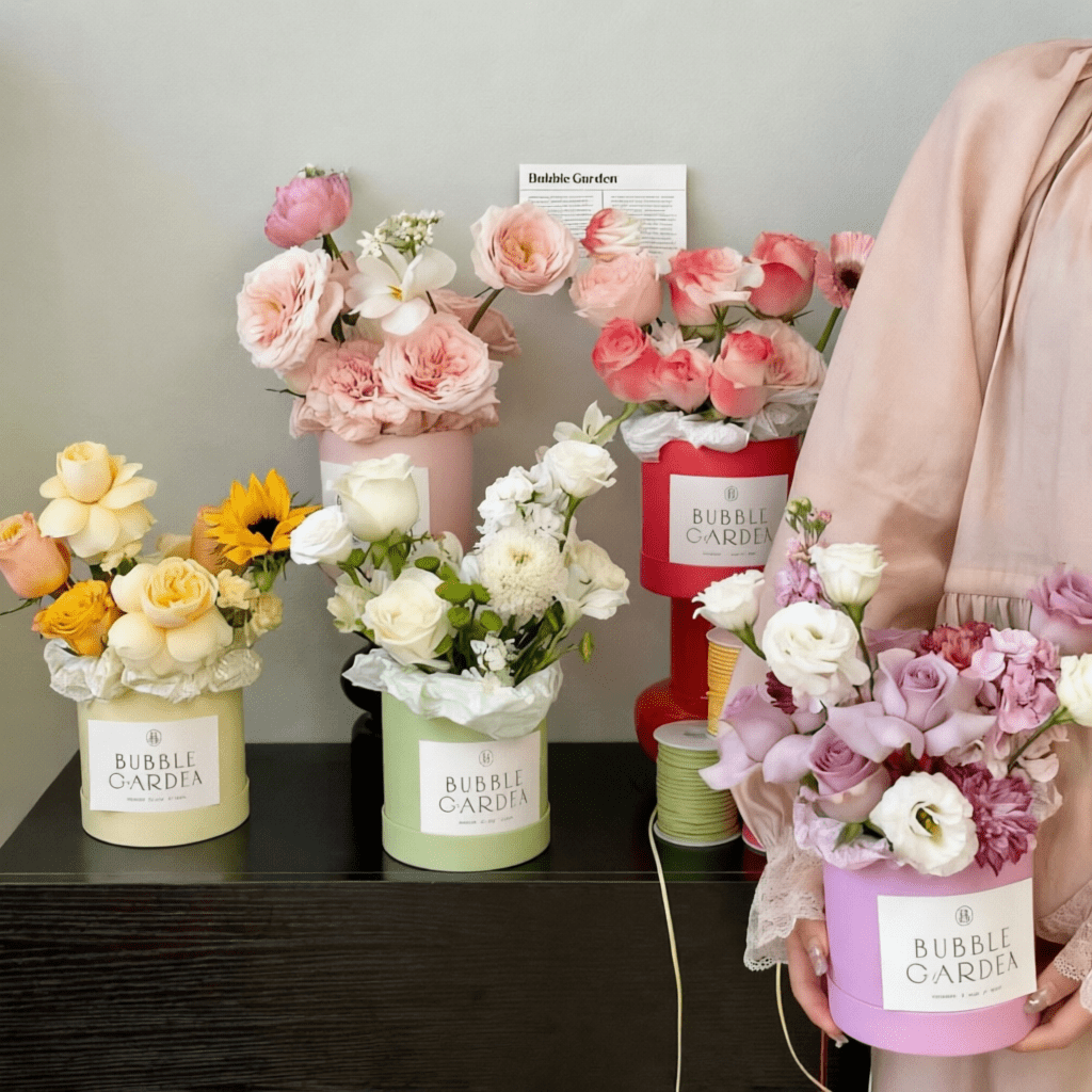 12x12cm Mini Cylinder Flower Box 10 colors | BX - XYT02 | Laribbons Custom - laribbons