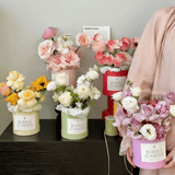 12x12cm Mini Cylinder Flower Box 10 colors | BX - XYT02 | Laribbons Custom - laribbons