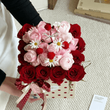 Polka Dot Velvet Flower Boxes | B.SRBDT2 | Laribbons Custom - laribbons