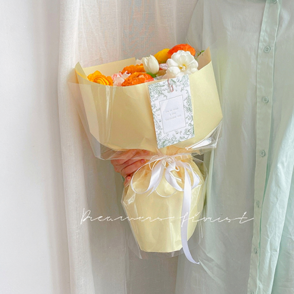 58cm x 8Y 80g Solid Color Craft Florist Wrapping Paper RollColor Mixed | P.FHXL-Roll | MOQ 10 Rolls  | Laribbon Custom
