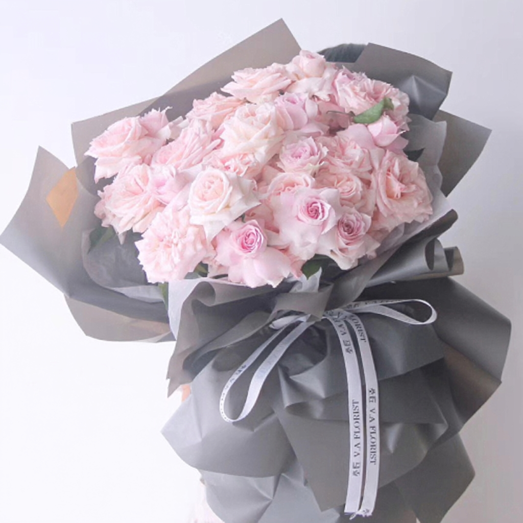58cm*20M Matte Waterproof BOPP Florist Wrapping Film Roll Color Mixed | P.HX-001-Roll-20M | MOQ 10 Rolls  | Laribbon Custom