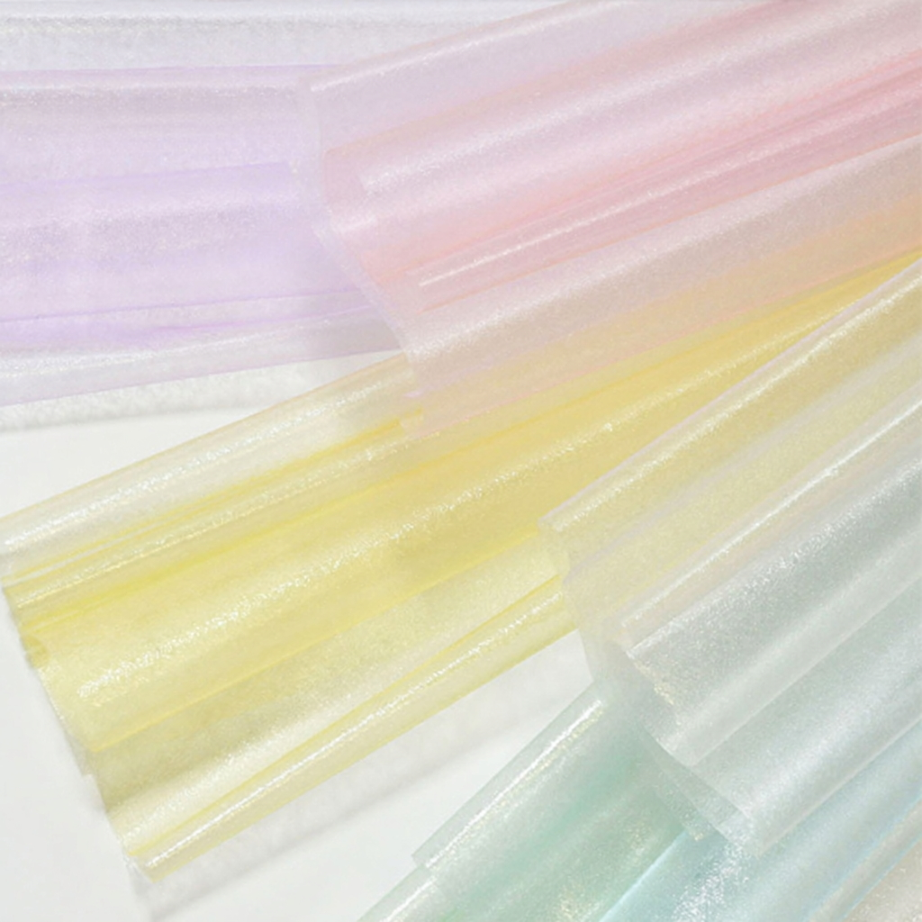 57cm*7Y 120 Micron Glitter Semi-transparent Florist Wrapping Film Roll Color Mixed | P.SBB | MOQ 10 Rolls  | Laribbon Custom