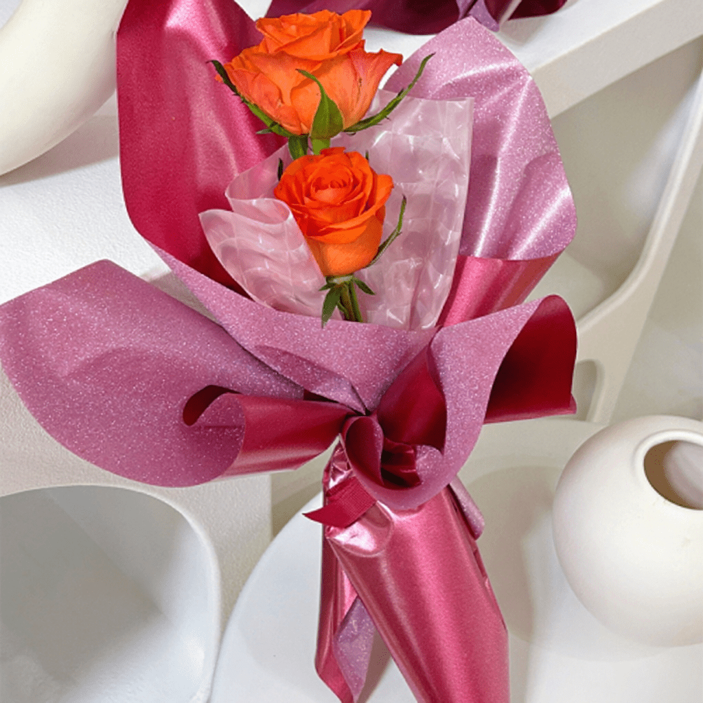 49cm*5m 150 Micron Waterproof Pearlescent Plastic Film Florist Wrapping Roll Color Mixed | P.ZZD | MOQ 10 Rolls | Laribbon Custom - Laribbons Custom
